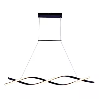 Lustre Pendente Moderno Infinito Metal Com Led Quente Luxo