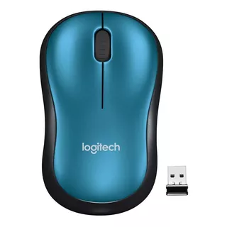 Mouse Sem Fio Logitech M185 Com Pilha Inclusa - Azul