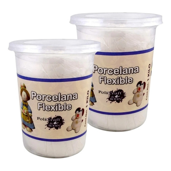 Porcelana Flexible Pasta Francesa Moldeable Manualidades 2kg