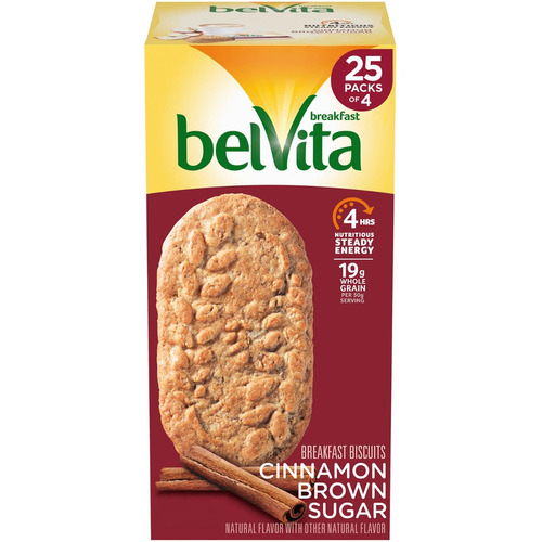Galleta Biscuit Belvita Canela Azucar Morena 25 Pack Kosher