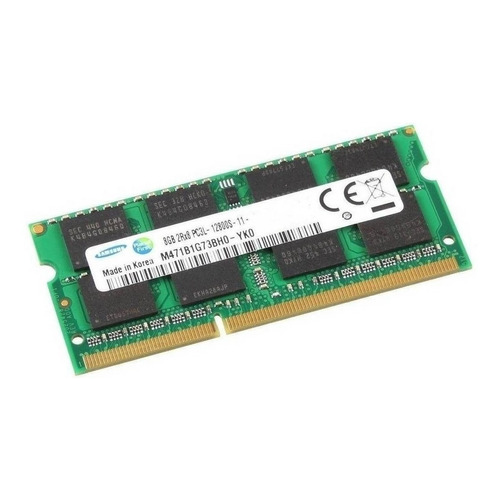 Memoria RAM color verde 8GB 1 Samsung M471B1G73BH0-YK0
