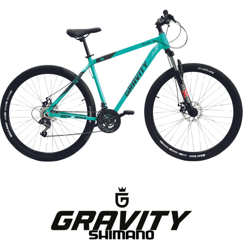 Bicicleta Gravity Smash R29 Color Talle L Verde/negro Color Verde azulado