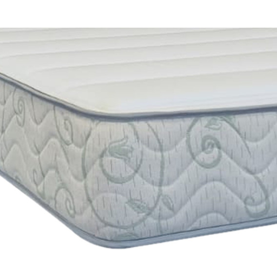 Colchón Springwall Upper-ad Max 2 Plazas Espuma Color Blanco