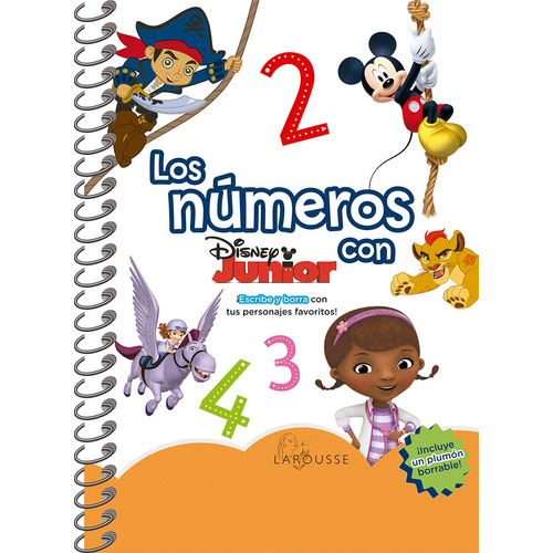 Los números con Disney Junior, de Ediciones Larousse. Editorial Mega Ediciones en español, 2017