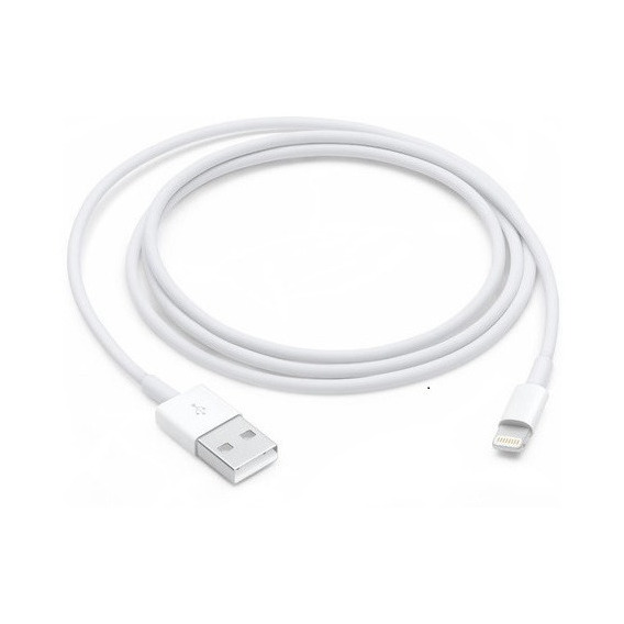Cable Lightning Datos Para iPhone 14 13 12 11 Xr Se 10 X 8 7 Color Blanco