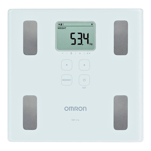 Báscula digital Omron HBF-214 blanca, hasta 150 kg