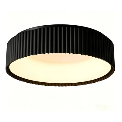 Plafon Led Tokyo Cct Diseño Negro 40cm Moderno Luz Desing Negro