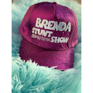 Boné Brenda Stunt Show Glitter Feminino Bordado Aba Redondaa