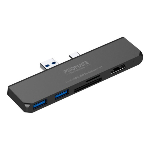 Hub Usb-c Hdmi 2usb Sd Microsd Promate Surfacehub-7 Backup