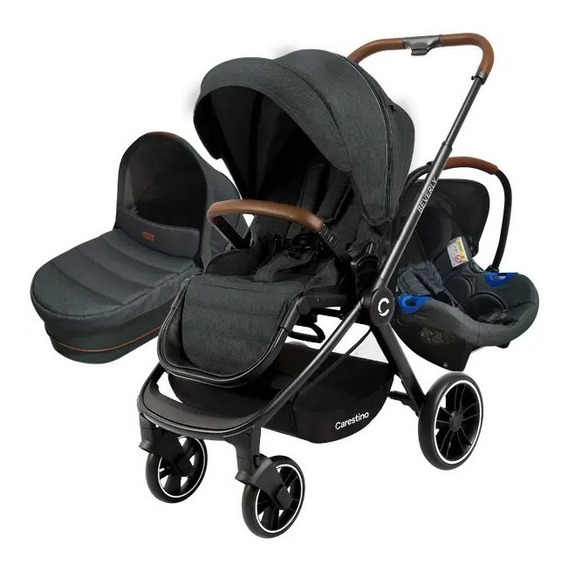 Coche De Paseo Carestino Beverly V2 Negro Melange