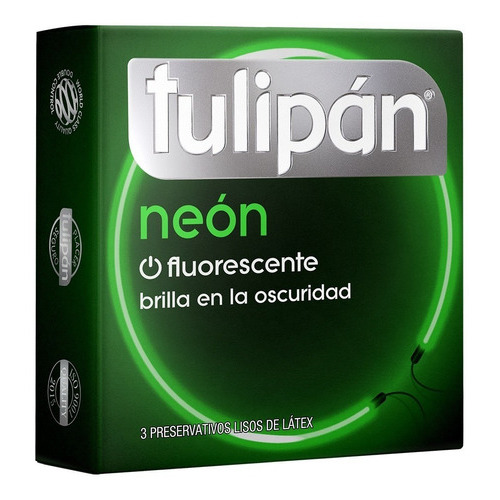 Preservativos Tulipán En Cajita X 3u | Todas Las Variedades Variantes Neon