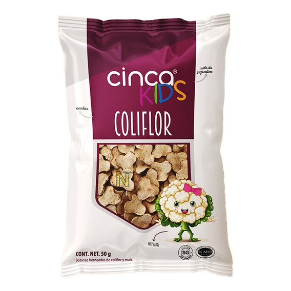 Cinca Kids - Chips De Totopos De Coliflor (50 G) Cinca