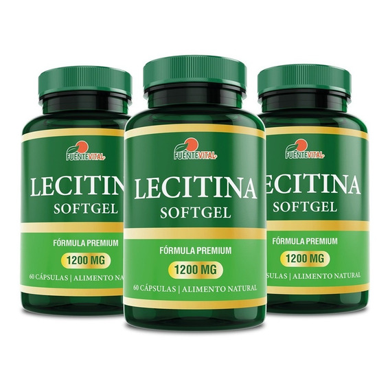 Lecitina De Soya 1200 Mg. - Oferta Pack X 3  Soft Gel 