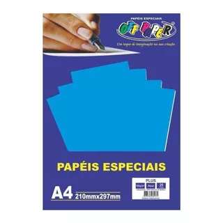 Papel Especial Color Plus 180g A4 20 Folhas Para Artesanato