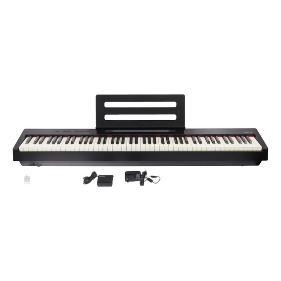 Piano Portátil Nux Npk-10 Negro Kit Con Parante Y Pedal