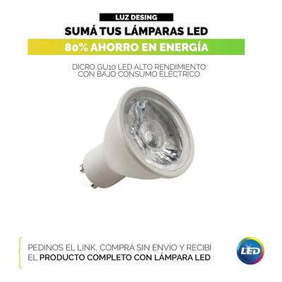 Plafon 4 Luces Spot Blanco Movil Dicro Led Gu10 U1304b Mks Blanco