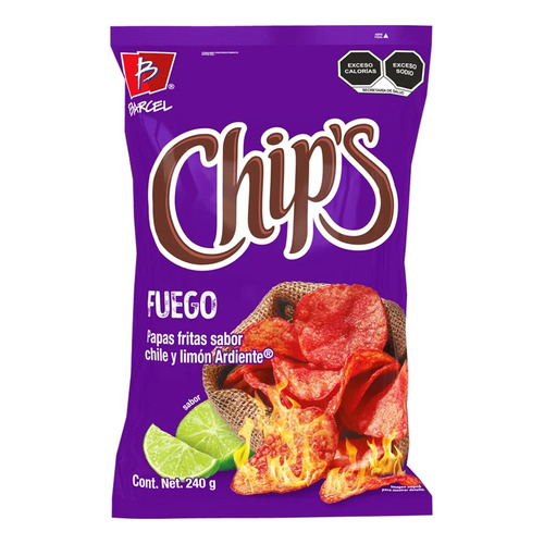 2 Pack Papas Fritas Fuego Chips Barcel 240