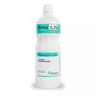 Clorexidina 0,2% Riohex Solução Aquosa Dermo Suave 1l