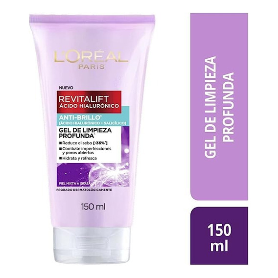 Loreal Revitalift Gel De Limpieza Antibrillo X 150 Ml