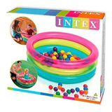 Piscina De Bolinhas Com 100 Bolinhas 68 Litros Intex