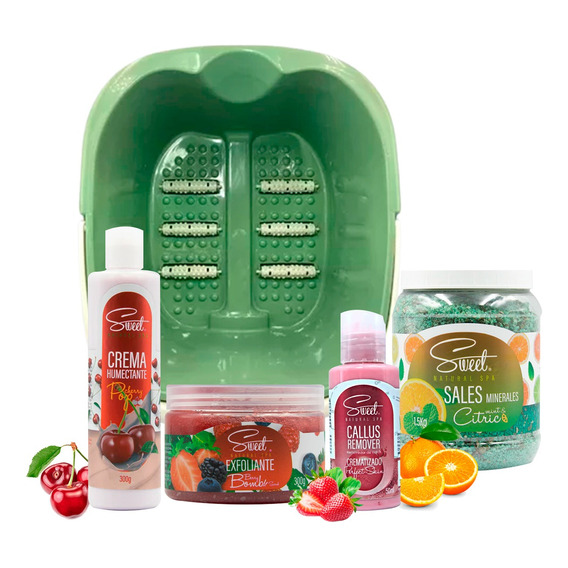 Kit De Spa Sales Minerales Para Pedicura C/tina 5pz By Sweet