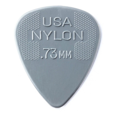 Púas Dunlop Nylon Standard 0.73 Gris Paquete Con 36 Pzas Color Gris