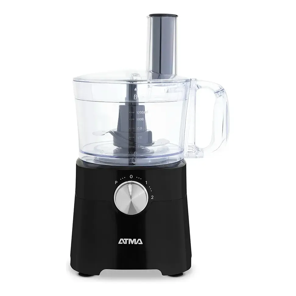 Multiprocesadora Atma 9 en 1 con jarra licuadora, picadora LP8426AP 600w Negra