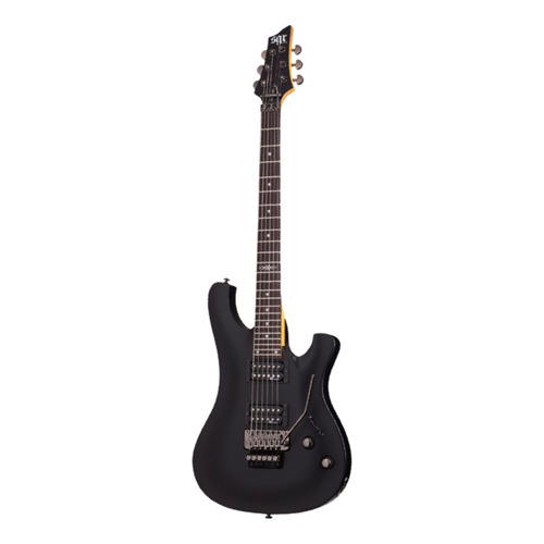 Guitarra eléctrica Schecter SGR 006 FR de tilo midnight satin black satin con diapasón de palo de rosa