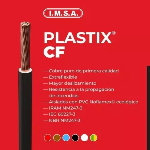 Cable Unipolar Normalizado 1.5mm Trefilcon Rollo X 30 Mts