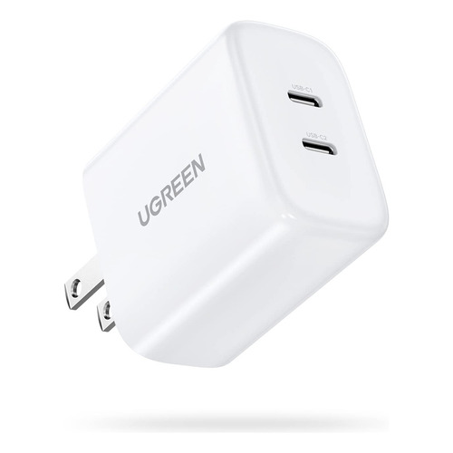 Ugreen 40w Cargador Usb C Con 2 Puertos, Cargador Tipo C Power Delivery 3.0 Compatible Con iPhone 14 13 12 Pro Mini 12 Mini 12 Pro Max 11 Se 2022 Galaxy S23 S22 S21 S20 Redmi Note 11 iPad Pro AirPods