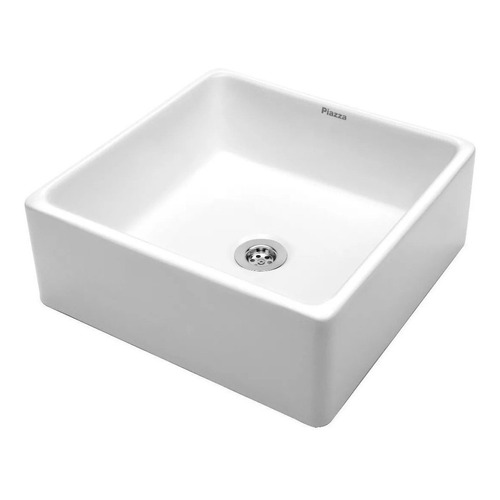 Bacha De Baño De Apoyar Piazza A037 Blanco Esmaltado