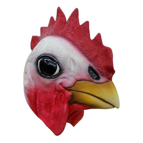 Máscara Halloween Látex Gallo Rooster 26488