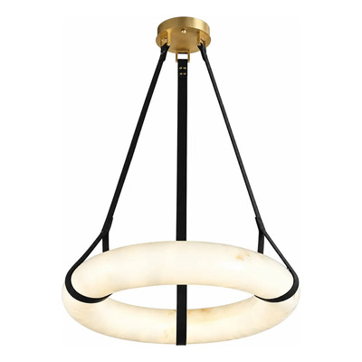 Lampara Colgante Techo Alabastro Cálida 30w D60×10cm