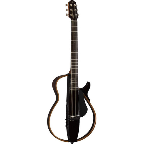 Guitarra acústica Yamaha SLG200S para diestros translucent black palo de rosa brillante