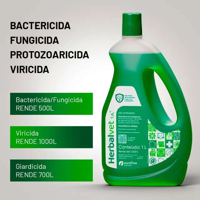 Herbalvet T.a Desinfetante Eliminador De Odores 1 Litro