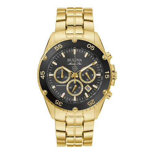 Bulova Reloj De Acero Inoxidable Con Cronógrafo De Oro Mar