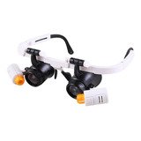 Lupas Lentes Relojero Ajustable 6 Lentes De Aumento 2 Led