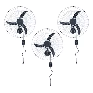 Combo 3 Ventiladores Parede 60cm Bivolt G Aço Escolaempresa 