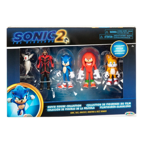 Set De 4 Figuras 2.5 Sonic The Hedgehog 2 La Pelicula 2022