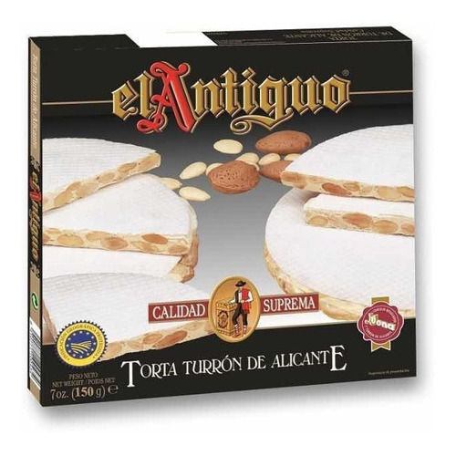 Torta Turron Español El Antiguo De Alicante X 150 Gr