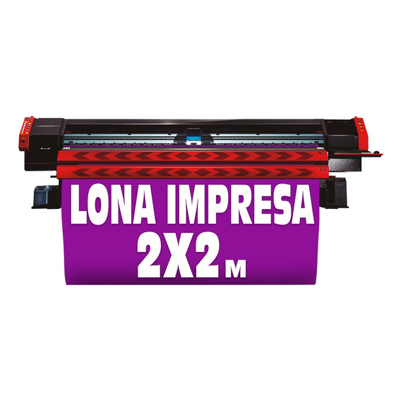 Lona Impresa 2x2 Mts