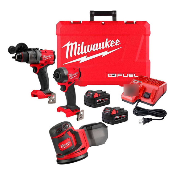 Rotomartillo Brushless Milwaukee + Llave Impacto + Lijadora