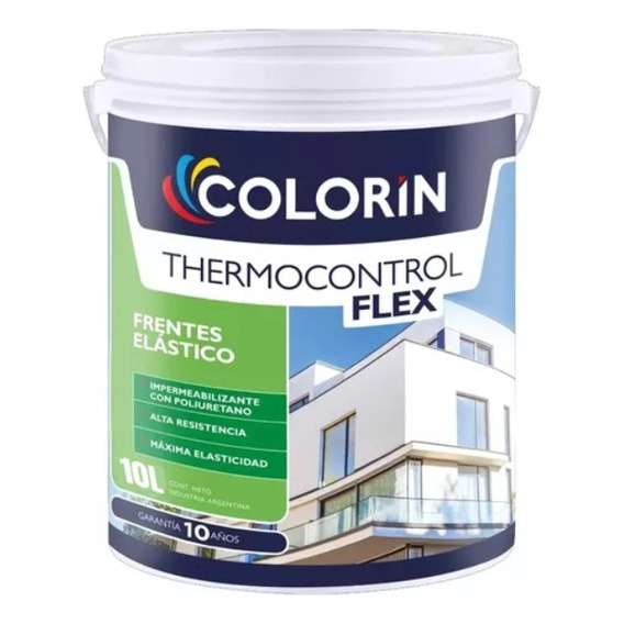 Latex Impermeable Frentes Colorin Thermocontrol 10l Yanina
