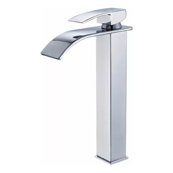 Grifo Mezclador Todostore Monomando Para Lavabo De Baño Alargado Plata