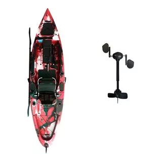 Caiaque Marlim Pesca Expedição 1 Smart Pedal - Caiaker Cor Vermelho Camuflado