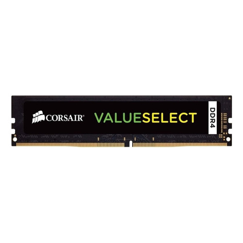 Memoria RAM Value Select gamer color negro 16GB 1 Corsair CMV16GX4M1A2666C18