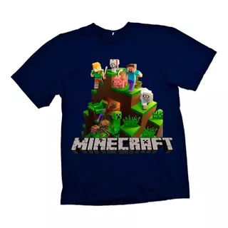 Polera Minecraft Niños Cod 0006