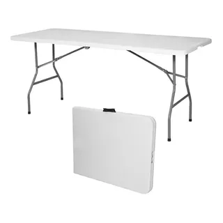 Mesa Plegable Plastico Reforzado Y Acero 3.5 Cm Valija 1. Ma