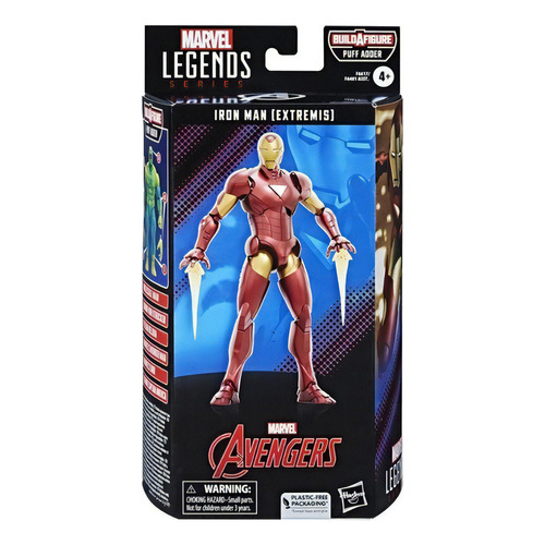 Figura Iron Man (extremis) Marvel Legends Baf Puff Adder