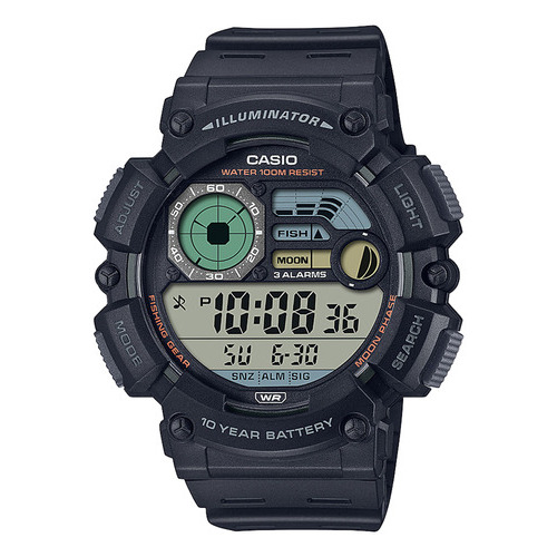 Reloj Hombre Casio Ws-1500h-1avdf Core Mens Color De La Correa Negro Color Del Bisel Negro Color Del Fondo Negro